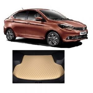 7D Car Trunk/Boot/Dicky PU Leatherette Mat for Tigor  - Beige